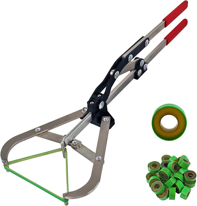 Cattle Banding Tool Kit with Expander Plier and 24 Elastic Rings