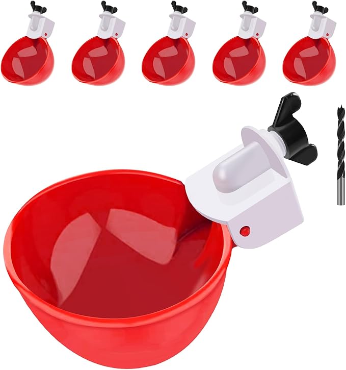 Automatic Chicken Waterer Cups – 6 Pack
